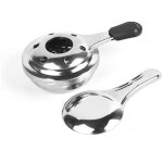 Br�leur � alcool, br�leur d'alcool pour fondue, br�leur � alcool g�lifi�, acier inoxydable, gris, 15 ...