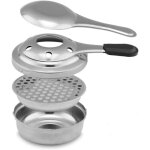 Br�leur � fondue en acier inoxydable, cuisini�re � alcool mini br�leur portatif � fondue pour camping ...