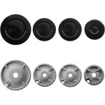 Br�leur � gaz avec couronne et capuchon de flamme pour four, plaque de cuisson, kit de br�leurs + b�che ...