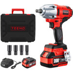 Brushless cl� � chocs sans fil 600nm 4. 0ah batterie, 1 / 2' 20 v boulonneuse a choc avec 4 douilles ...