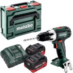 Metabo bs 18 lt perceuse - visseuse sans fil 18 v 60 nm + 2x batterie lihd 5, 5 ah + chargeur + metabox ...