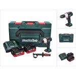 Metabo bs 18 ltx bl i perceuse - visseuse sans fil 18 v 130 nm + 2x batteries 8, 0 ah + chargeur + metabox ...