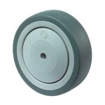 Bs roulettes roue de secours caoutchouc gris roulement � billes � 125 mm 100 kg - a85. 125