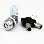 Ulisem serrure  came tubulaire avec cylindre de 17 mm et finition chrome, touche  2 touches, verrouillage ...