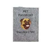 Bullmastiff, bulmastif - prot�ge passeport pour chien, prot�ge document, cadeau voyage d'art - dog