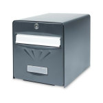 Burg - wachter bo�te aux lettres s�curis�e gris acier inoxydable