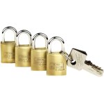 Burg wachter - cadenas avec serrure  cl burg wchter 4er set quadro 222 15 sb laiton 4 pc(s)