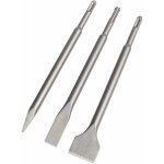 Memkey - burins sds, set 3 (22 - 25cm ciseau, ciseau troit, pointerolle) pour perceuses lgres et marteaux ...