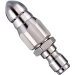 Buse de nettoyage haute pression en acier inoxydable pour d�boucher les canalisations, pour nettoyeur ...