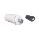 Bute conique 40mm  vis inox noir - cherubini - 141. 30ixno