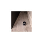 Ouvre&d�co - but�e de porte cylindrique, aluminium gris argent f1