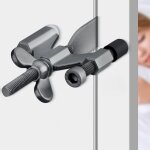 But�e de porte portable et r�glable - id�ale pour la s�curit� des chambres d'h�tel, pour portes s'ouvrant ...