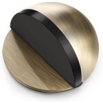 But�e de porte de sol auto - adh�sives but�e de porte en acier inoxydable ovale arr�t de porte poli avec ...