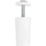 But�e pour volets roulants, en plastique, blanc, amortisseur avec vis m5 antirouille et rondelle ext�rieure, ...