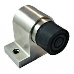 Butoir pour porte lourde, � ressort , inox 304 , finement poli . pour porte 120 kg