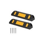 Butoir de roue en caoutchouc 2 pcs butoir de parking 60x12x10cm marqueur de parking avec vis d'extension ... Butoir de roue en caoutchouc 2 pcs butoir de parking 60x12x10cm marqueur de parking avec vis d'extension ...