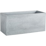 C - cube long 60, pot � fleurs / jardini�re, rectangulaire, coloris: stony grey, fabriqu� avec du plastique ...
