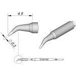 Jbc - tools c115105 panne de fer  souder forme ronde, forme coude taille de la panne 0. 3 mm contenu ...
