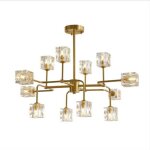 Cabines 12 - lustre moderne � 12 bras