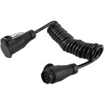 C�ble adaptateur 13 broches � 13 broches, rallonge de prise de remorque, cordon � ressort pour voiture, ...