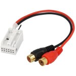 Adnauto - cable autoradio adaptateur rca compatible avec mercedes a b c clk gl m r s sl