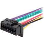 Cable autoradio pioneer 16pin fils nus - connecteur noir 3