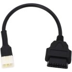 C�ble de diagnostic obd2, c�ble adaptateur obd � performance stable et r�sistant � l'usure 6 broches ...