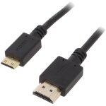 Adnauto - cable hdmi 2. 0 male mini hdmi male 1. 8m noir