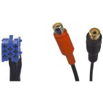 Cable aux - mini iso bleu2xrca entree aux ar blaupunkt grundig becker - rah1040