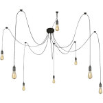 Cble de plafonnier suspendu 1, 5 - 3, 5 m textile noir spot suspension globo a110 - 8