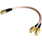 Cable rpartiteur sma male vers double sma femelle, fil sparateur rg316 y  faible perte, adaptateur ...