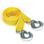C�ble de sangle de traction remorquage 4m ? capacit� 3 tonnes ? polyester trait� pour r�duire vibrations ...