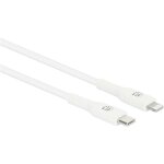 Manhattan - câble usb usb - c® mâle, connecteur lightning 1. 00 m blanc 394512 c926132 Manhattan - câble usb usb - c® mâle, connecteur lightning 1. 00 m blanc 394512 c926132