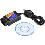 C�ble usb obd2 pour voiture v1. 5, interface de diagnostic obd2 pour elm327