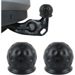 Cache boule attelage, cache boule attelage voiture, 2 pi�ces barre de remorquage boule attelage, capuchon ...