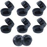 Cache boutons de cuisini�re � gaz 8 pi�ces protecteur de boutons de four couverture de bouton couvre ...