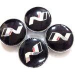 Cache centre de roue 60mm pour hyundai ? cache moyeu jante voiture en plastique, enjoliveur centre de ...