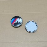 Cache - moyeu bmw 68mm ? capuchon centre jante aluminium avec logo m pour s�rie 1 � 6, x1 - x6, 320gt, ...