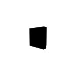 Cache nourrice plomberie atole en acier noir - largeur fixe - taille 5 : 650 x 650 x 150 mm