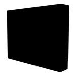 Cache nourrice plomberie atole en acier noir - largeur fixe - taille 6 : 650 x 850 x 150 mm