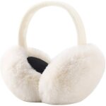 Cache oreilles en peluche pour femme, cache oreilles femme mignon cache oreilles pliables doux cache ...