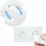 Cache prise b�b� fran�ais - protection prises bebe - caches prises electrique - s�curit� enfant - m�canisme ...