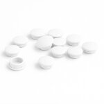 Cache vis blanc �6mm - lot de 10