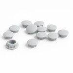 Cache vis gris clair �6mm - lot de 10