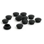 Cache vis noir �6mm - lot de 10