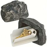 Cachette en pierre de jardin avec compartiment secret, fausse cachette en pierre pour l'ext�rieur, pierre ...