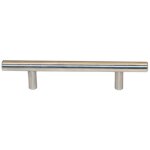 Poignée barre de diamètre 12mm entraxe 128mm finition en inox brossé cadap 00497l / 72s Poignée barre de diamètre 12mm entraxe 128mm finition en inox brossé cadap 00497l / 72s
