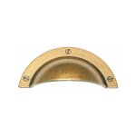 Poignée rustique coquille entraxe 64mm zamak finition laitonné vieilli cadap 763 / 2s Poignée rustique coquille entraxe 64mm zamak finition laitonné vieilli cadap 763 / 2s