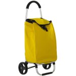 Caddie aluminium jaune tissu polyester chariot : 46x36x98, sac : 36x26x57
