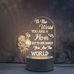 Cadeau fete des meres, cadeau maman - veilleuse en acrylique, cadeau anniversaire maman, cadeau pour ... Cadeau fete des meres, cadeau maman - veilleuse en acrylique, cadeau anniversaire maman, cadeau pour ...